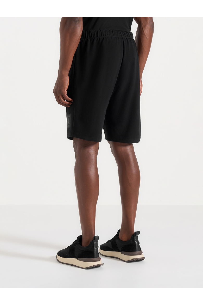 SH001 Unisex Cotton Shorts, Alternate, color, Black