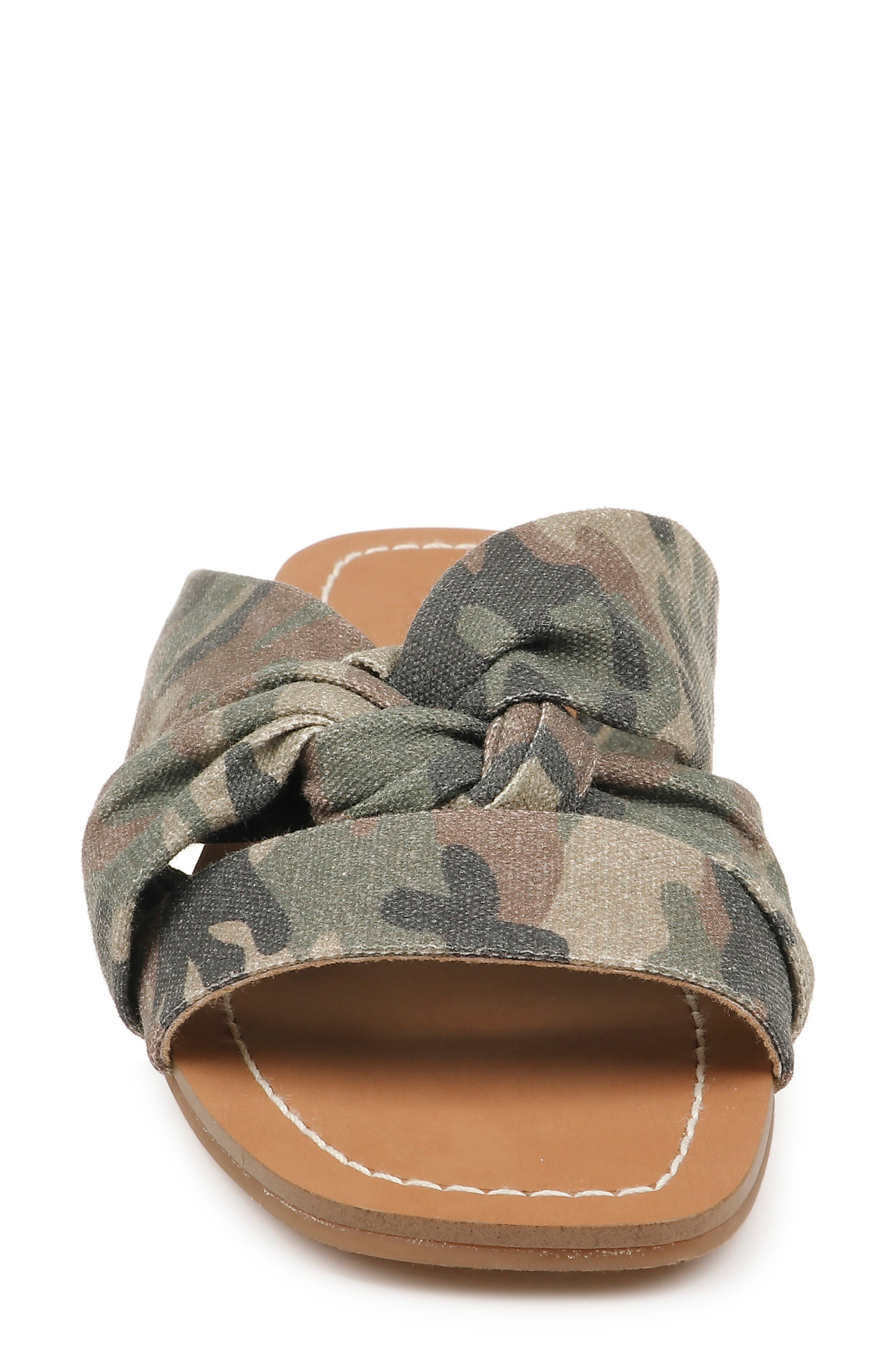 Alannis Slide Sandal, Alternate, color, CAMOUFLAGE FABRIC