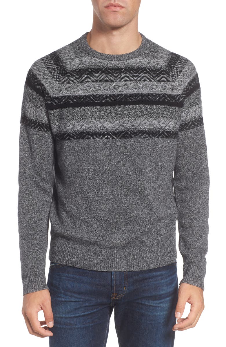 NORDSTROM MEN'S SHOP Pattern Wool & Cashmere Sweater, Main, color,