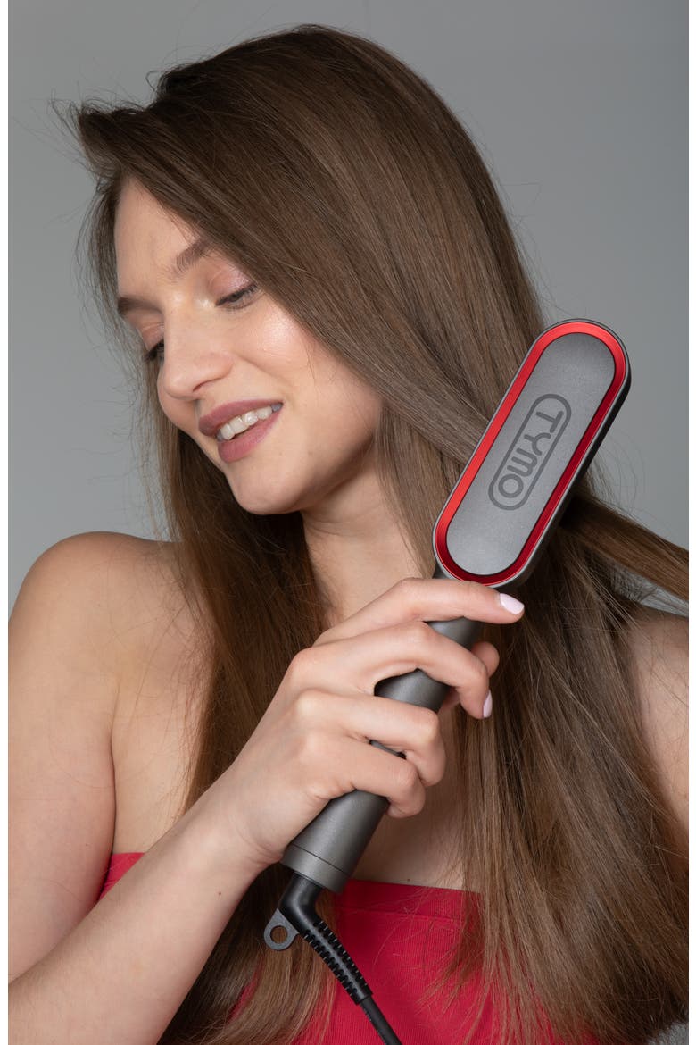 Ring Plus Straightener Comb, Alternate, color, BLACK