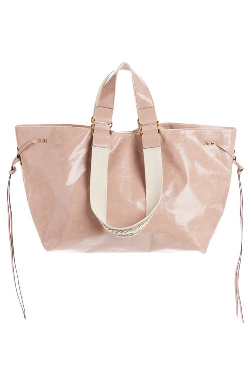 Isabel Marant Wardy Leather Shopper Tote In Pink