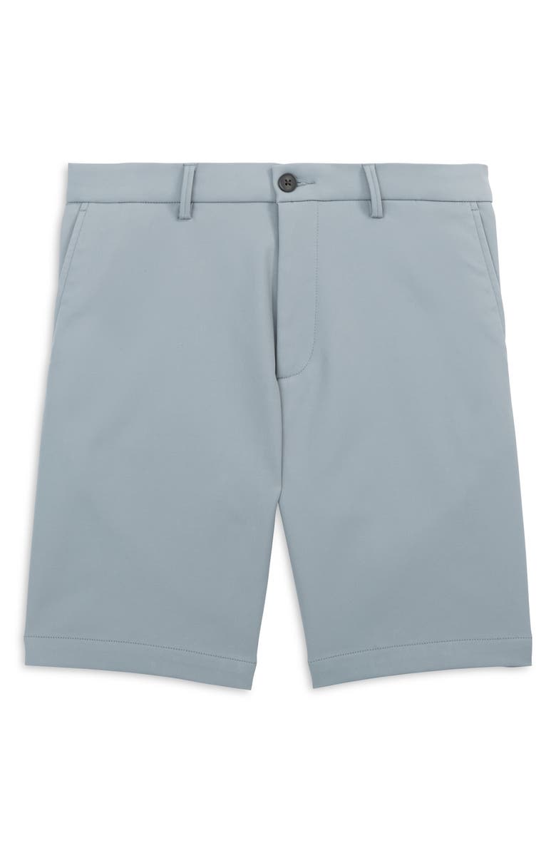 Scott Barber Sonoma Flat Front Travel Shorts, Main, color, Silver Grey