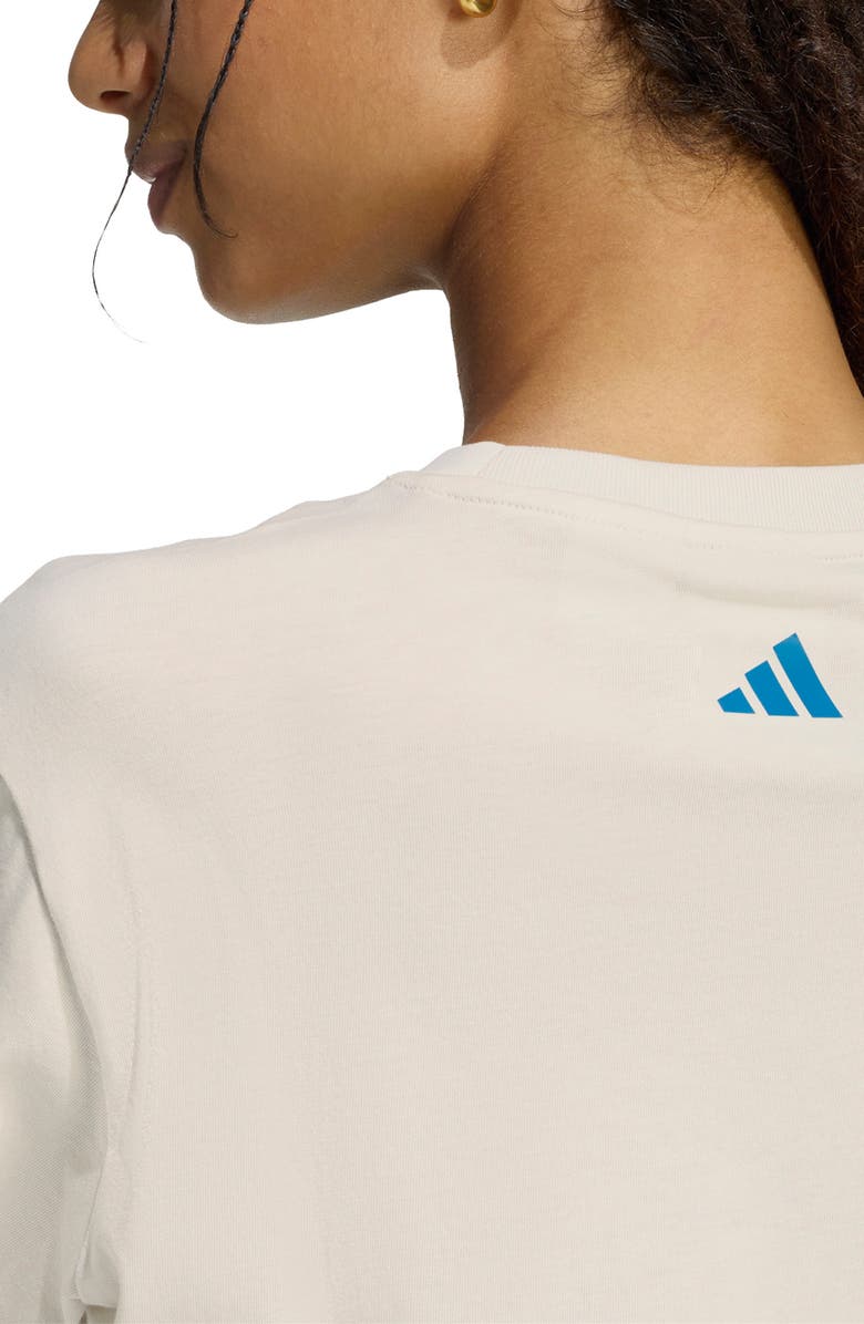 adidas x Farm Rio Graphic T-Shirt, Alternate, color, Talc/ Dark Marine