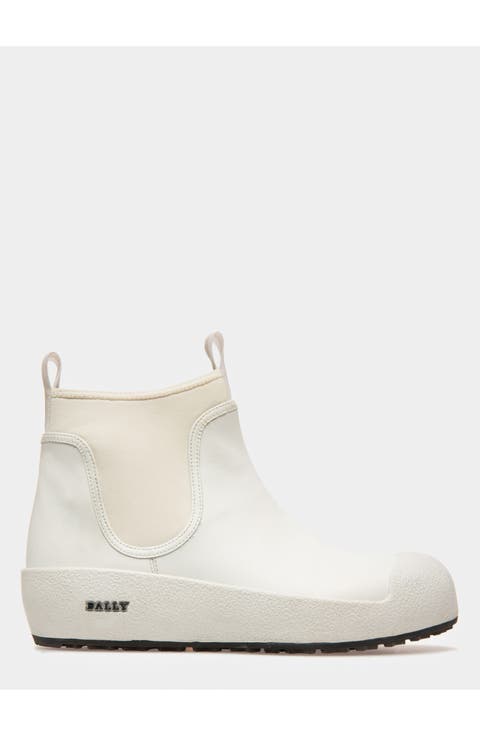 Gadey Leather And Rubber Boots