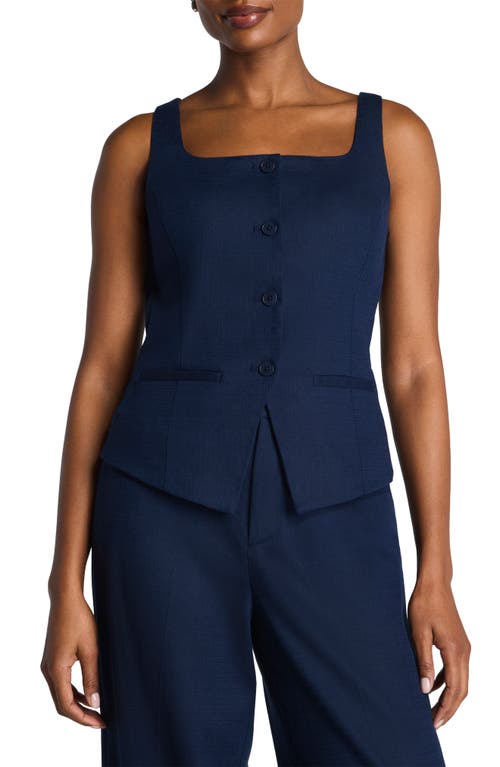 SPANX® Cotton Blend Vest in Timeless Navy at Nordstrom, Size X-Small
