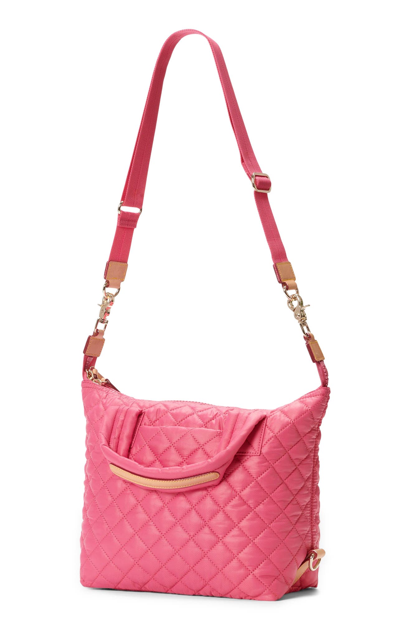 MZ Wallace Small Sutton Deluxe Quilted Nylon Crossbody Bag, Alternate, color, 