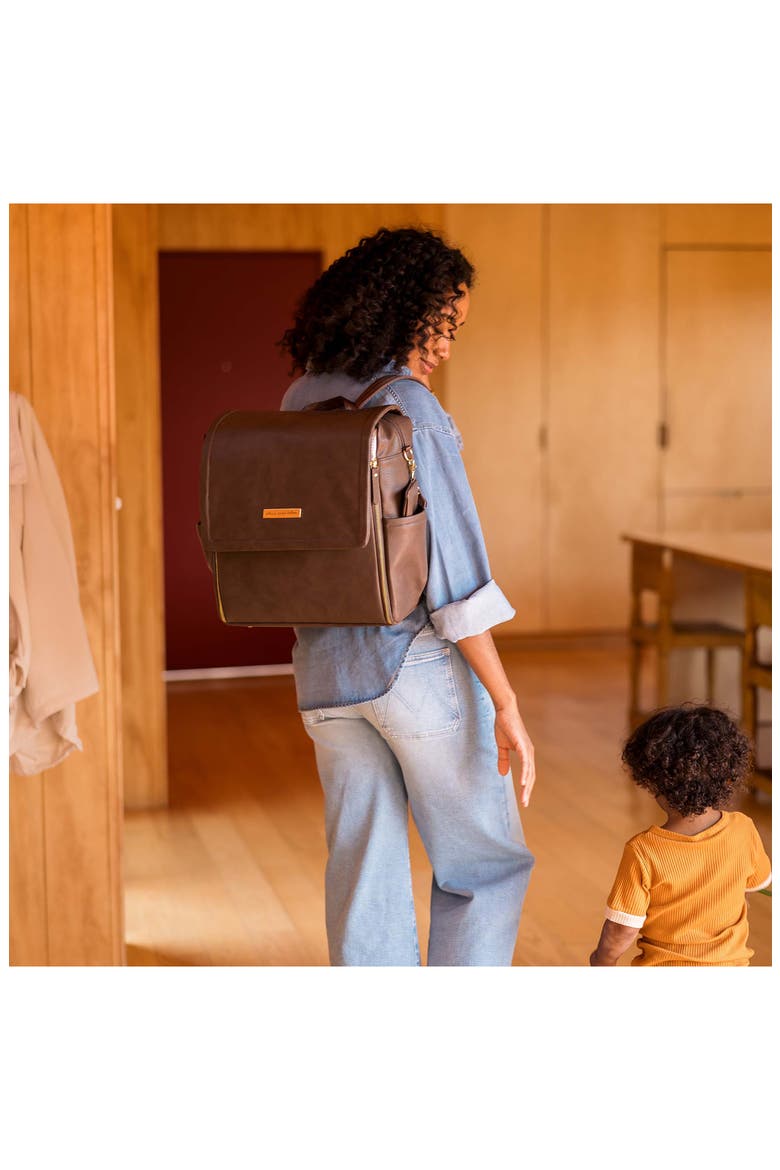 Boxy Backpack Diaper Bag, Alternate, color, SADDLE