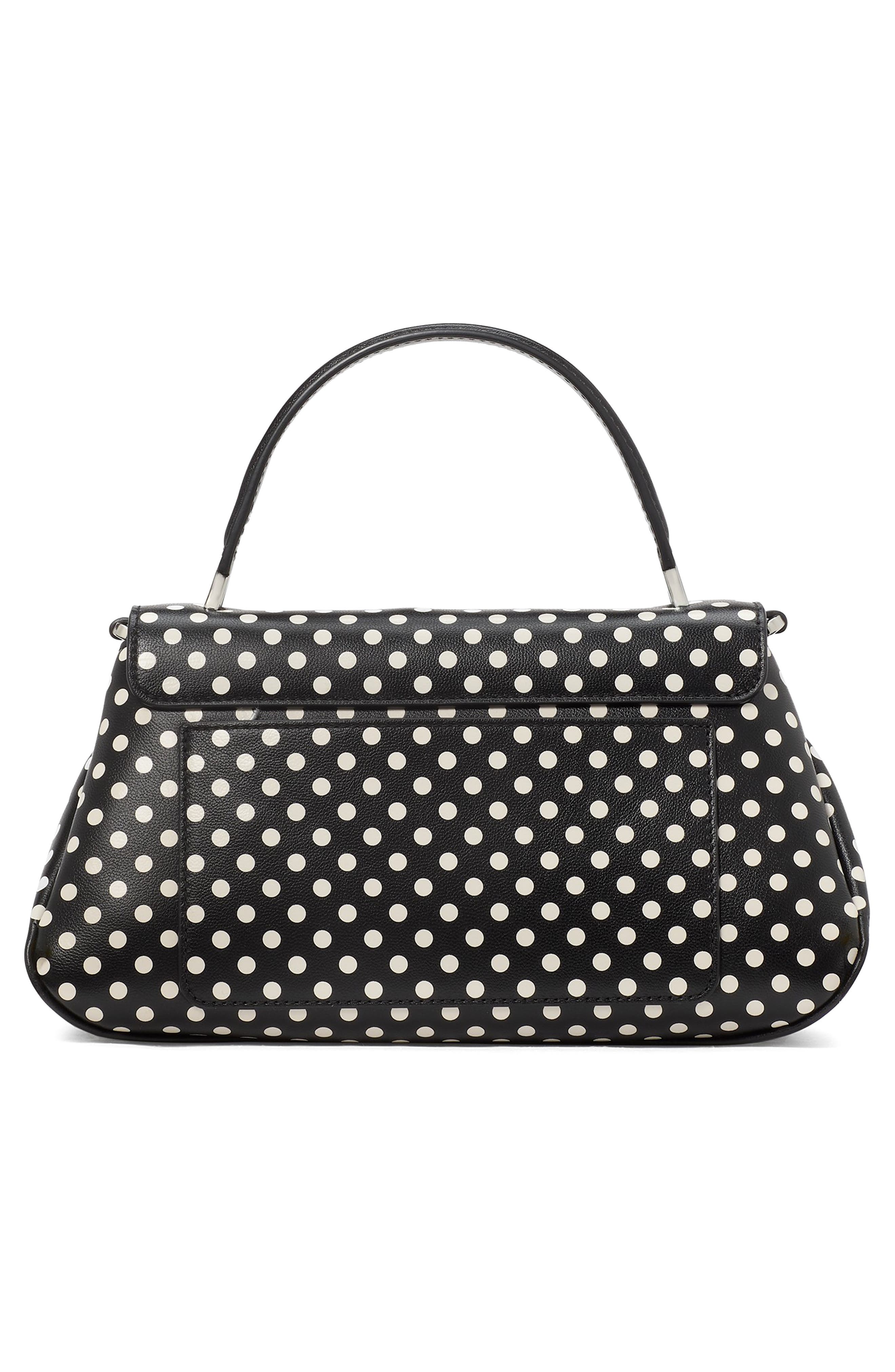 Kate Spade New York grace dot fine leather top handle bag, Alternate, color, 