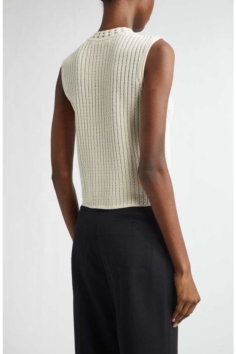 Cable Stitch Sweater Vest, Alternate, color, PLASTER