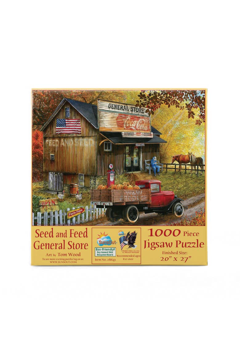 Feed and Seed General Store 1000 piece Jigsaw Puzzle for Adults, Alternate, color, Multicolor