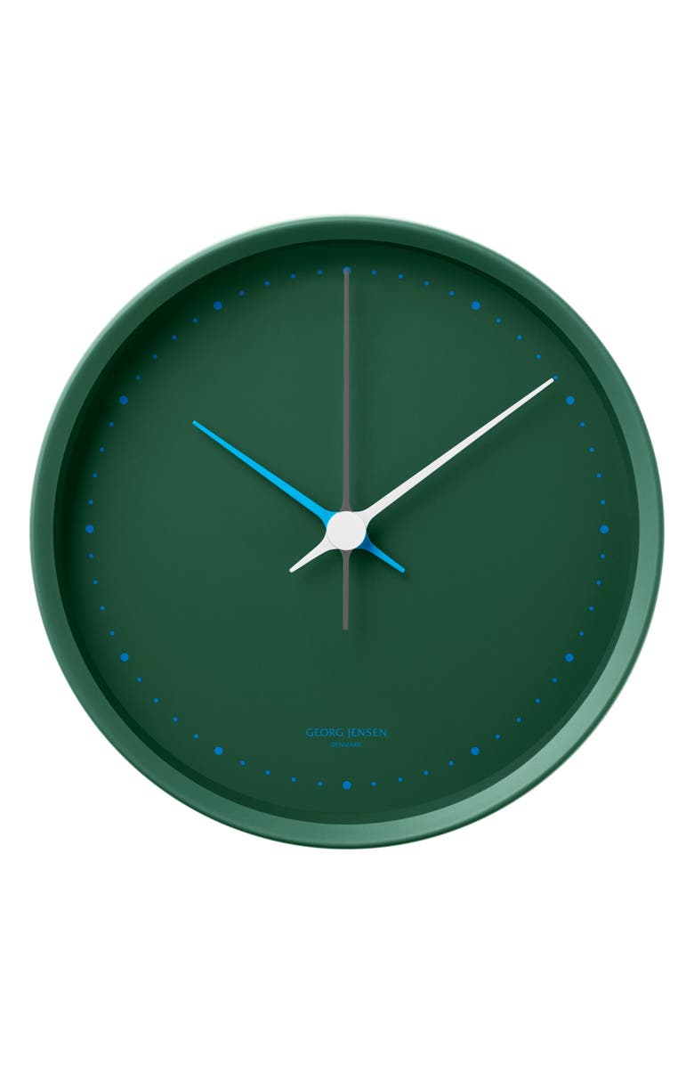 Georg Jensen Koppel Wall Clock, Main, color, Green