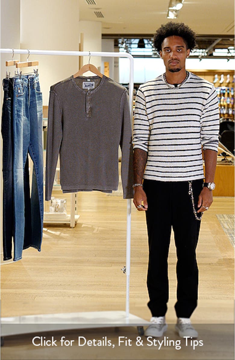 Stonewash Cotton Henley Sweater, sales video thumbnail