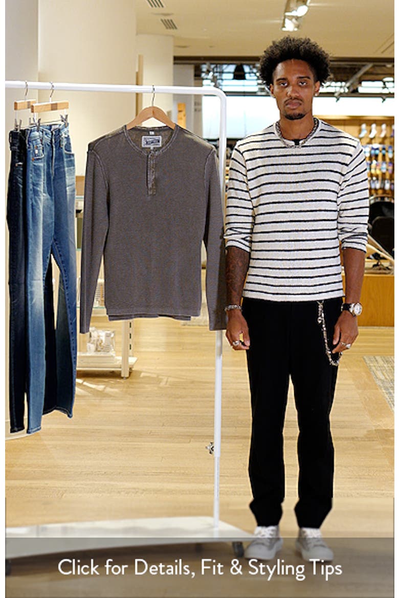 Stonewash Cotton Henley Sweater video