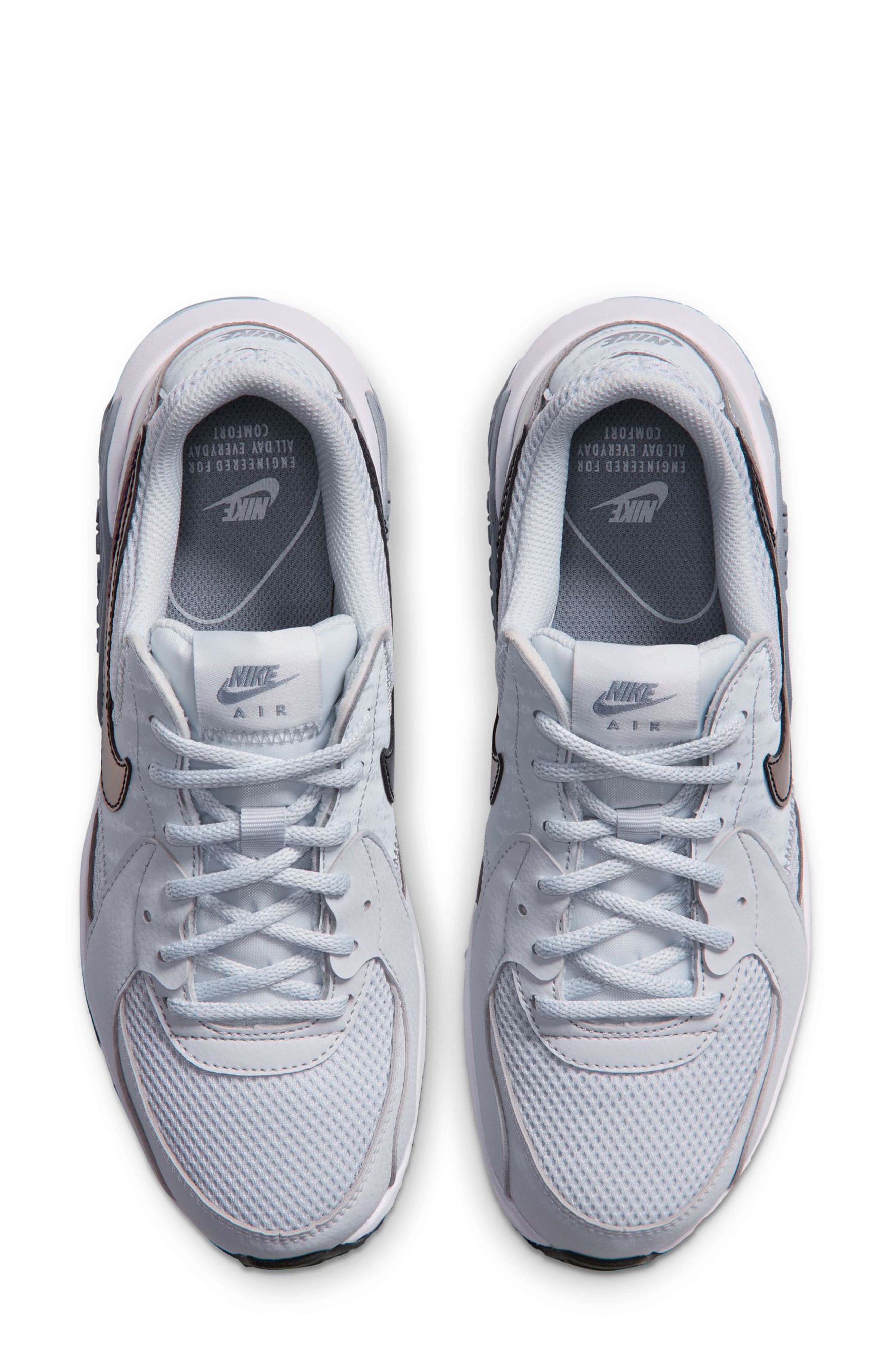 Air Max Excee Sneaker, Alternate, color, PLATINUM/ BLACK/ SMOKE GREY