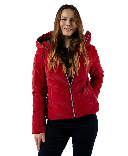Woodpecker Robin Medium Weight Coat In Red
