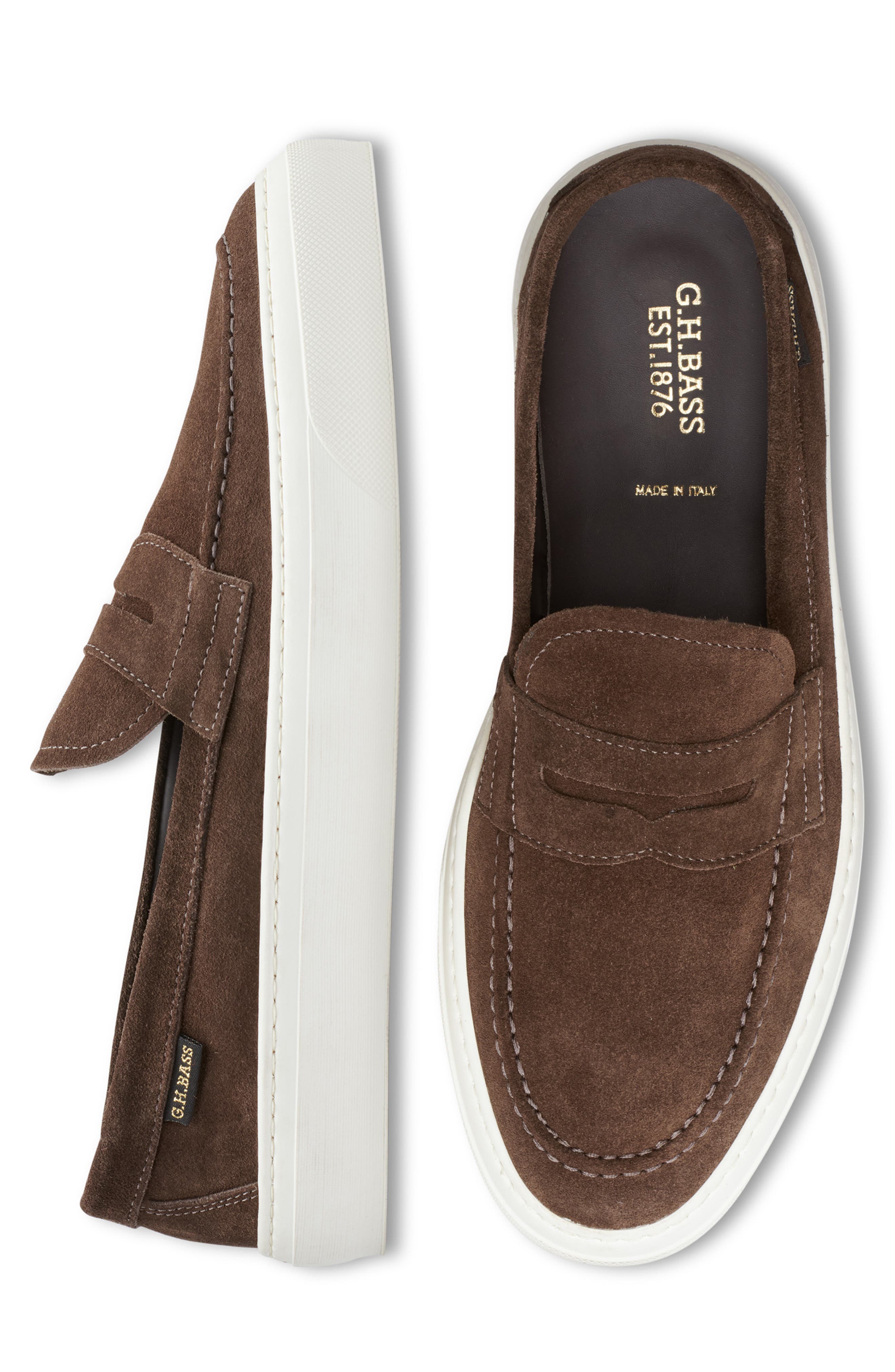 G.H.BASS Buxton Penny Loafer, Alternate, color, Dark Brown