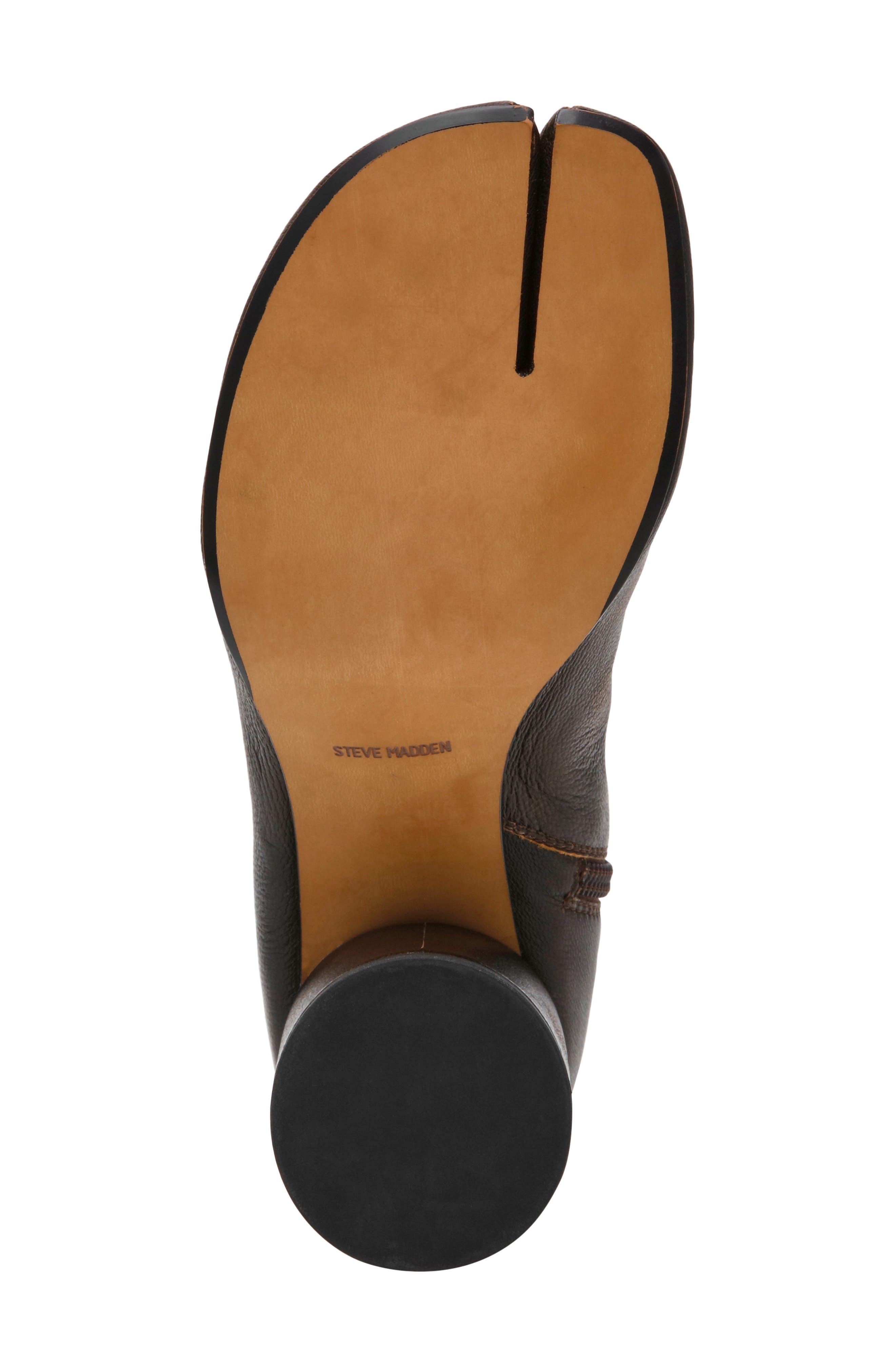 Caro Split Toe Bootie, Alternate, color, BROWN DISTRESSED