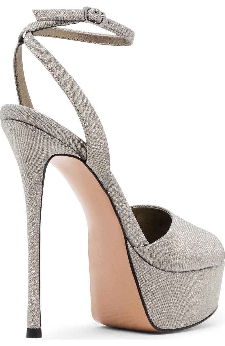 Steve Madden Jezzica Ankle Strap Platform Sandal, Alternate, color, Pewter