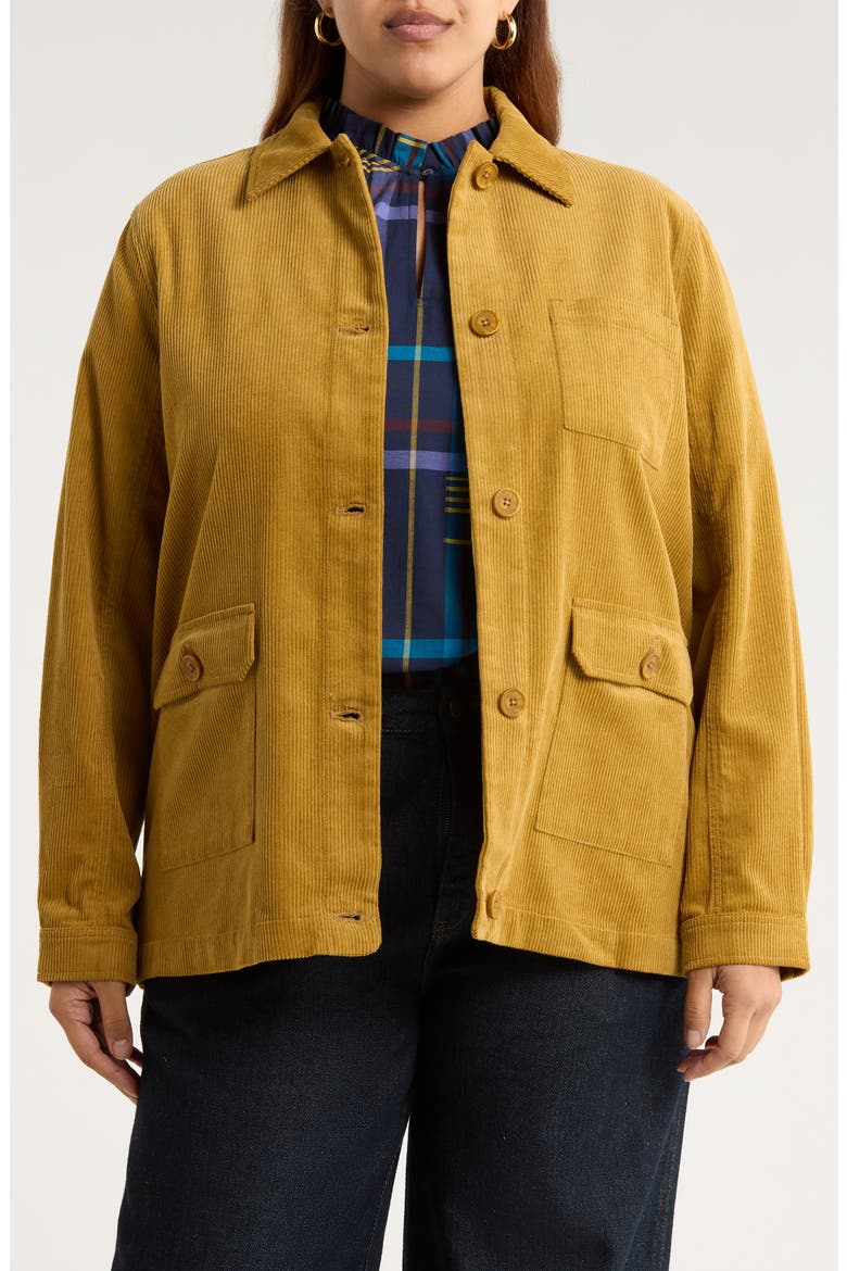 Hydrock Corduroy Shirt Jacket, Main, color, MARSHLAND