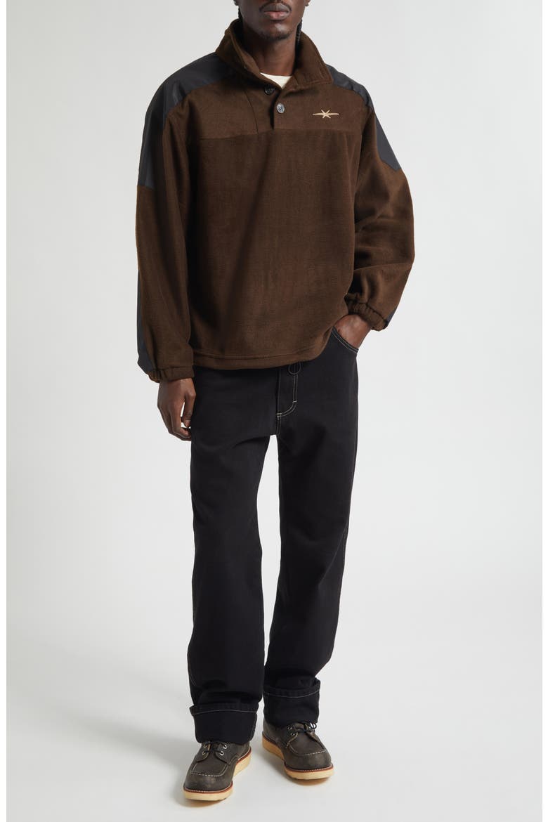 Basecamp Fleece Pullover, Alternate, color, BROWN