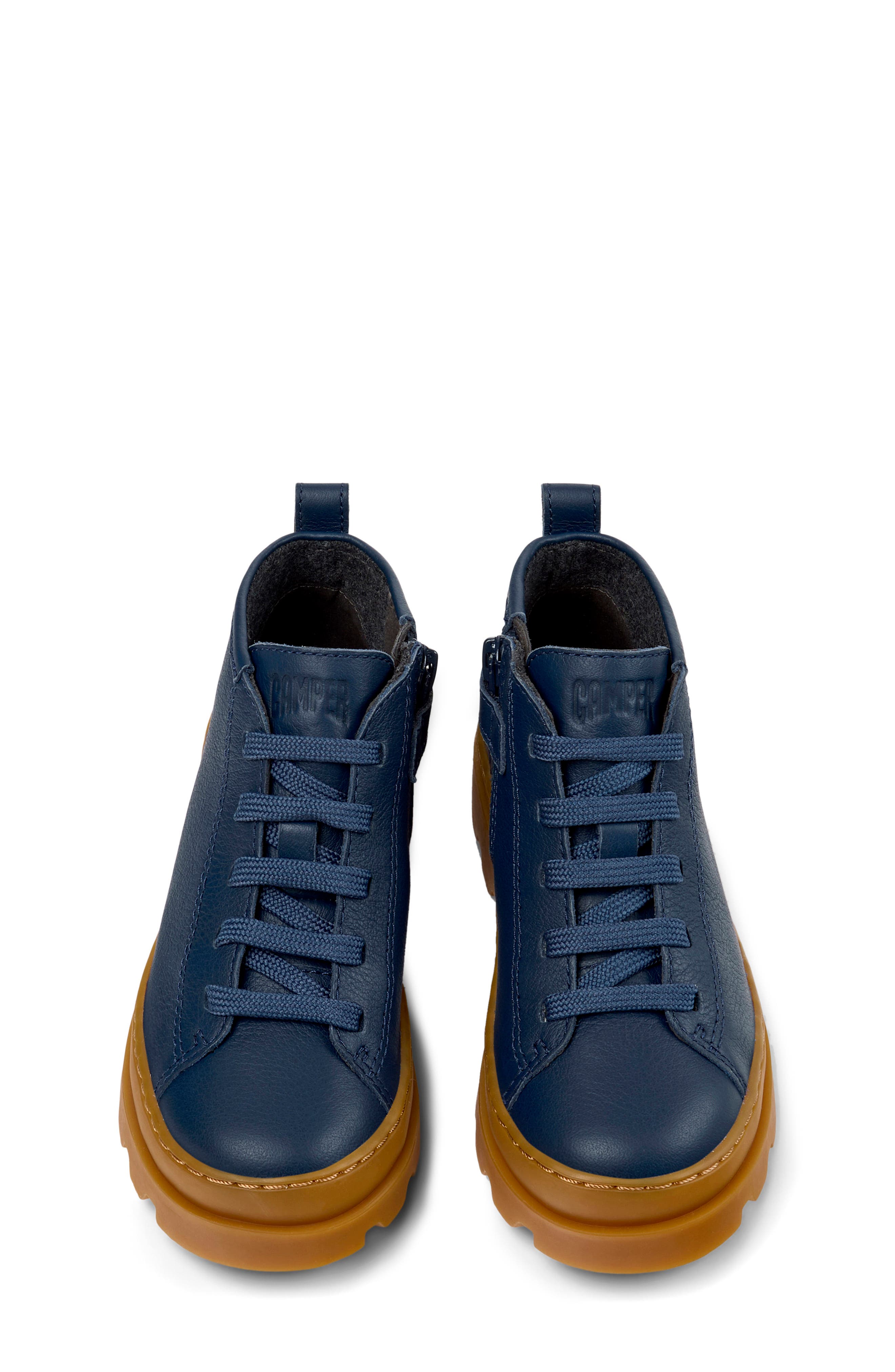 Camper Kids' Brutus Lace-Up Boot, Alternate, color, Dark Blue