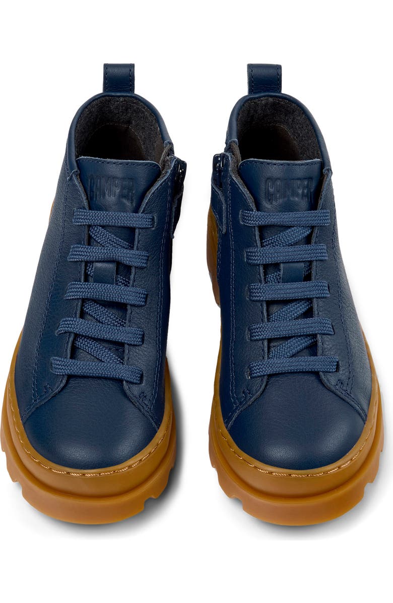 Camper Kids' Brutus Lace-Up Boot, Alternate, color, Dark Blue
