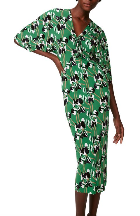 Valerie Floral Elbow Sleeve Dress