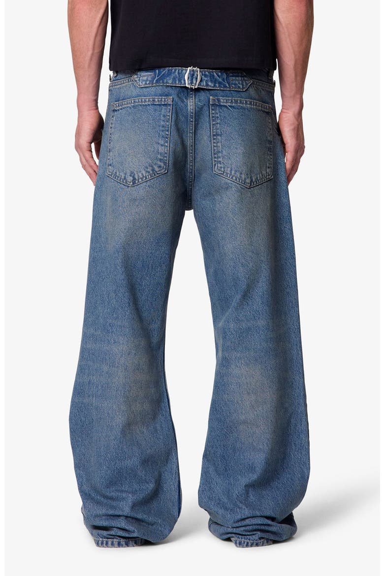 Mule Pocket Kick Flare Jeans, Alternate, color, WASHED BLUE