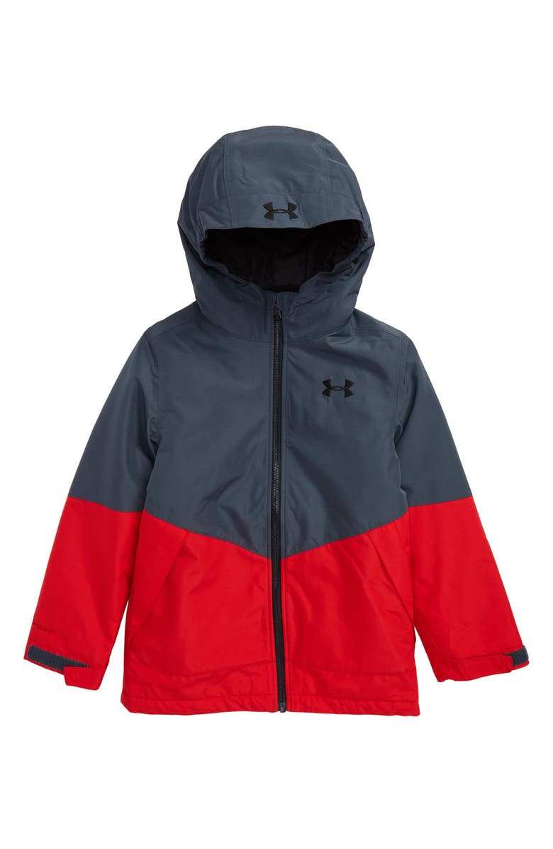 Under Armour Westward 3-in-1 Windproof & Waterproof Hooded Jacket, Main, color,