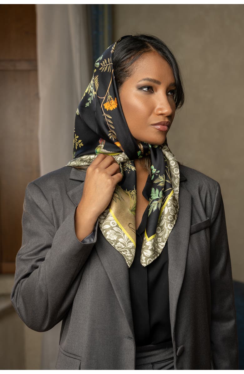 Elizabetta Fantasia - Hand Rolled Silk Foulard for Women, Alternate, color, 