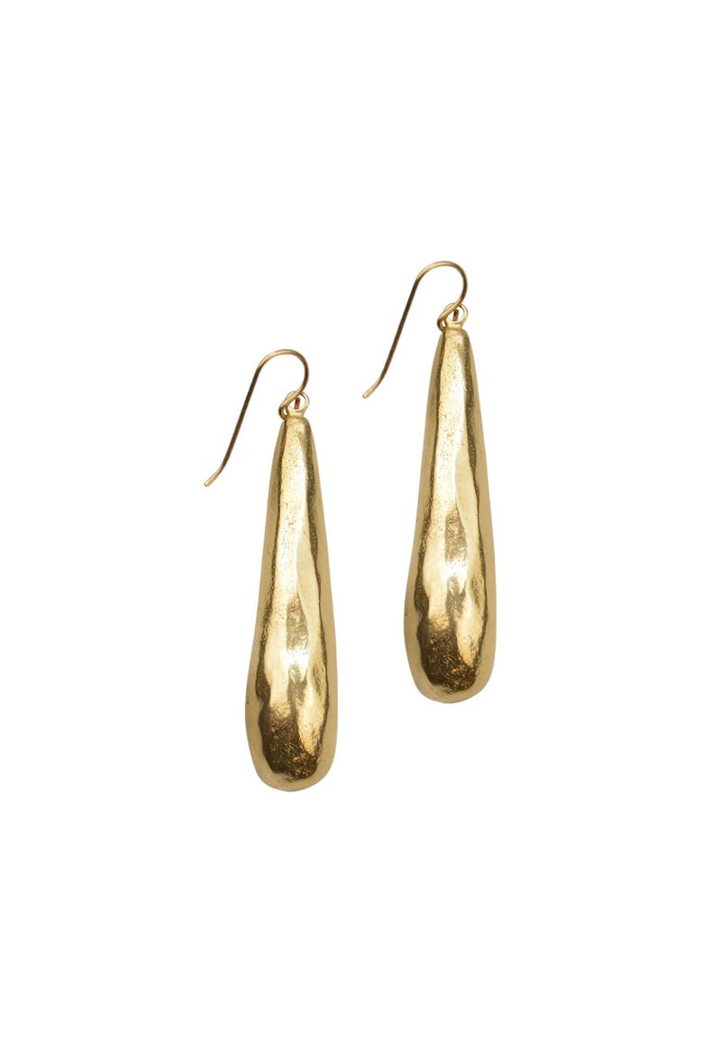 Teardrop Bronze Earrings, Main, color, Bronze