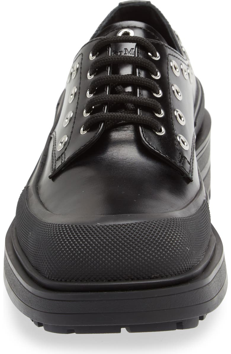 McQueen Stacked Sole Grommet Detail Derby, Alternate, color,
