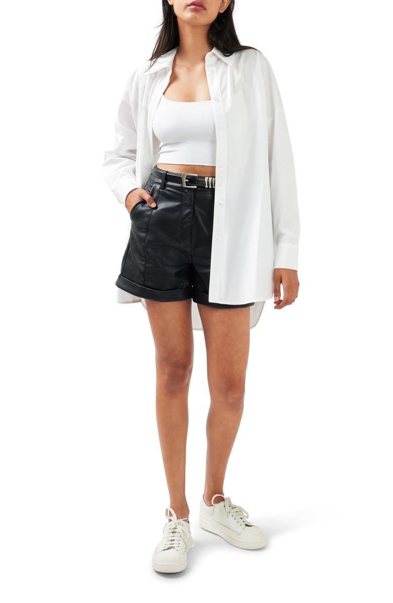 Belle & Bloom Into You Oversized Shirt, Main, color, White