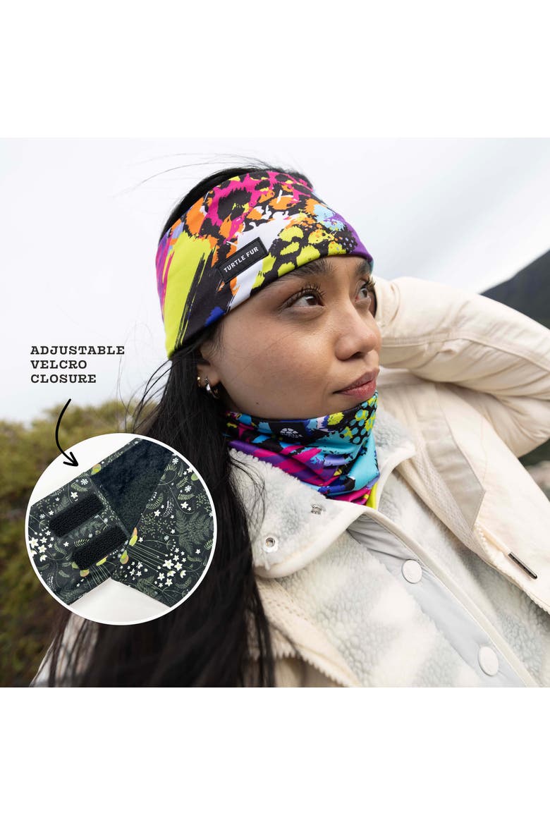 Plush Lined Adjustable Wide Headband, Alternate, color, Majestic