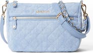 MZ Wallace Crosby Quilted Denim Crossbody Bag