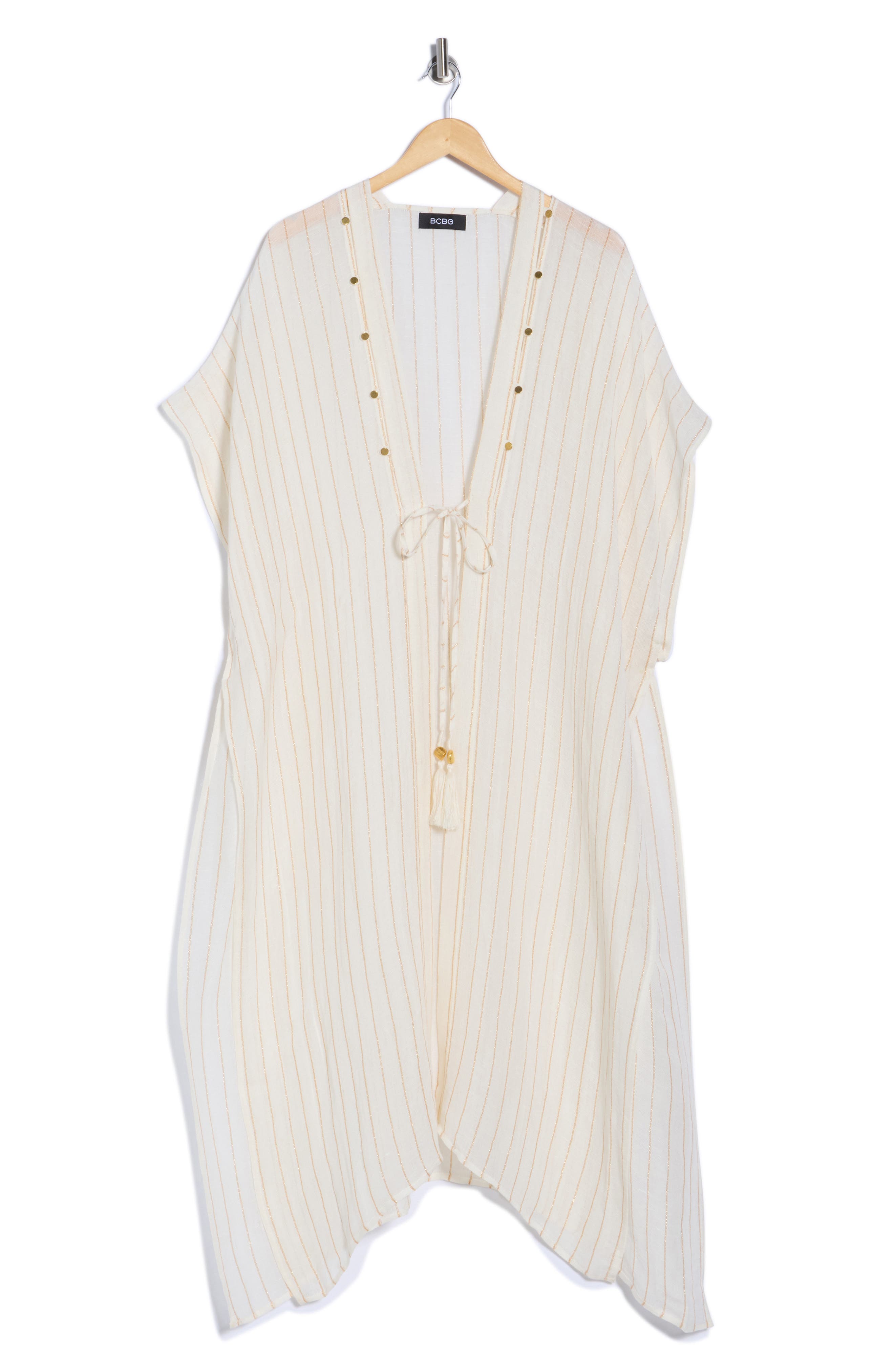 Pinstripe Woven Duster