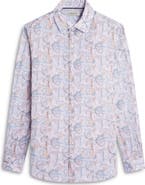 Bugatchi Julian Shaped Fit Linen Button-Up Shirt