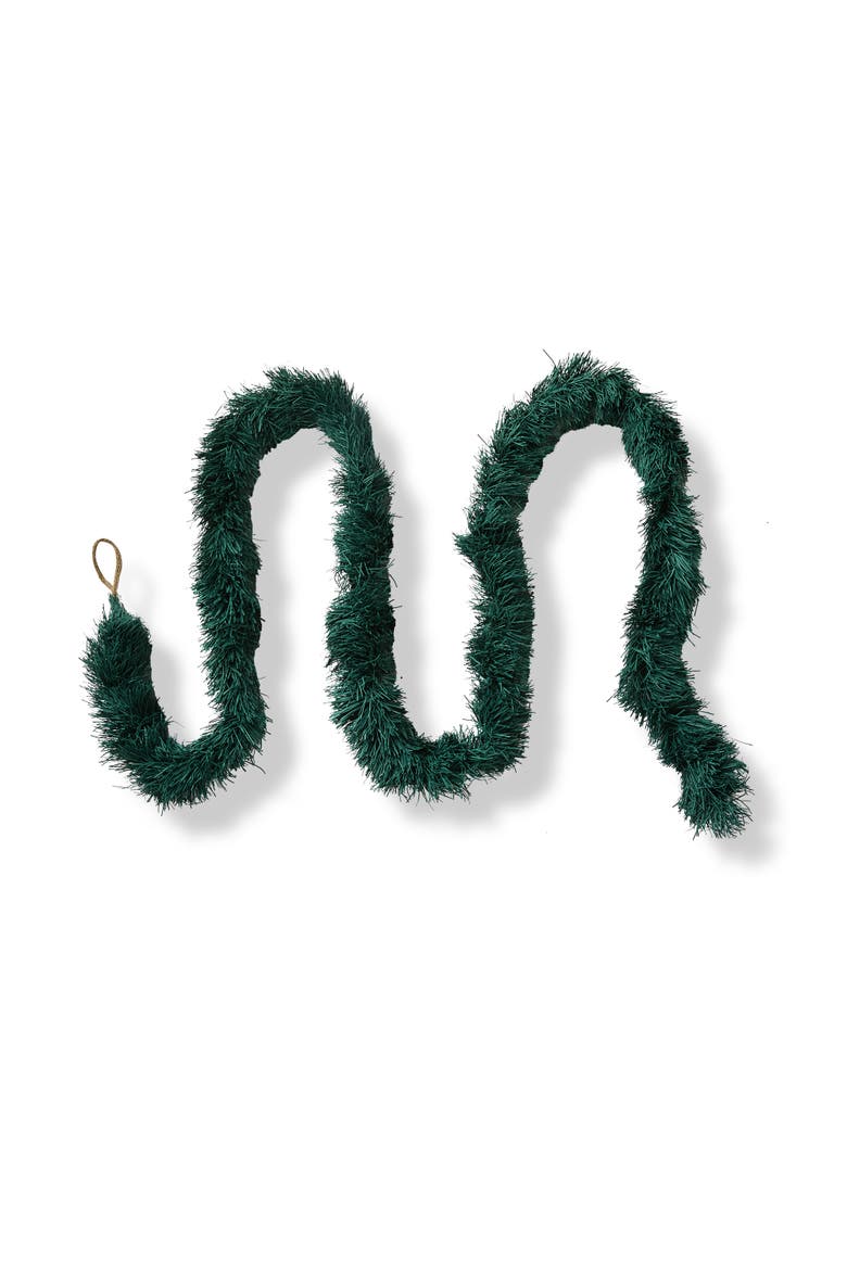 Fringe Paper Garland Spruce Green - Holiday Wall Banner, Main, color, Green