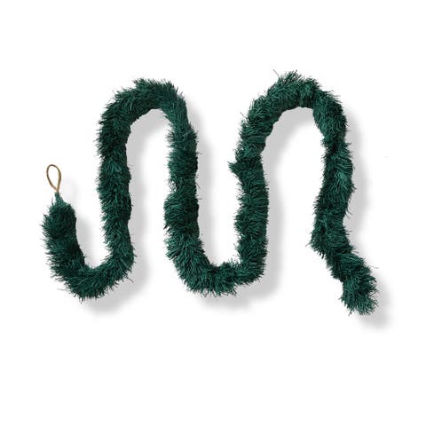 Fringe Paper Garland Spruce Green - Holiday Wall Banner