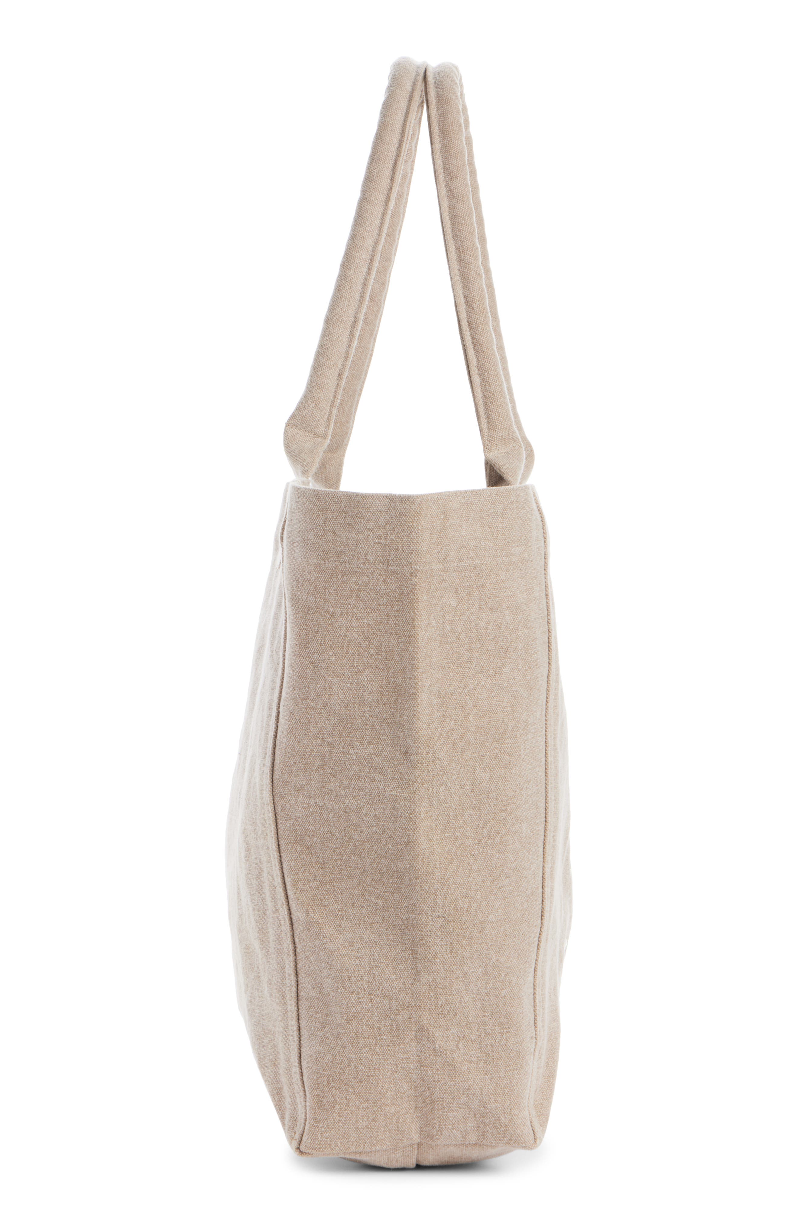 Isabel Marant Yenky Embroidered Logo Canvas Tote, Alternate, color, 