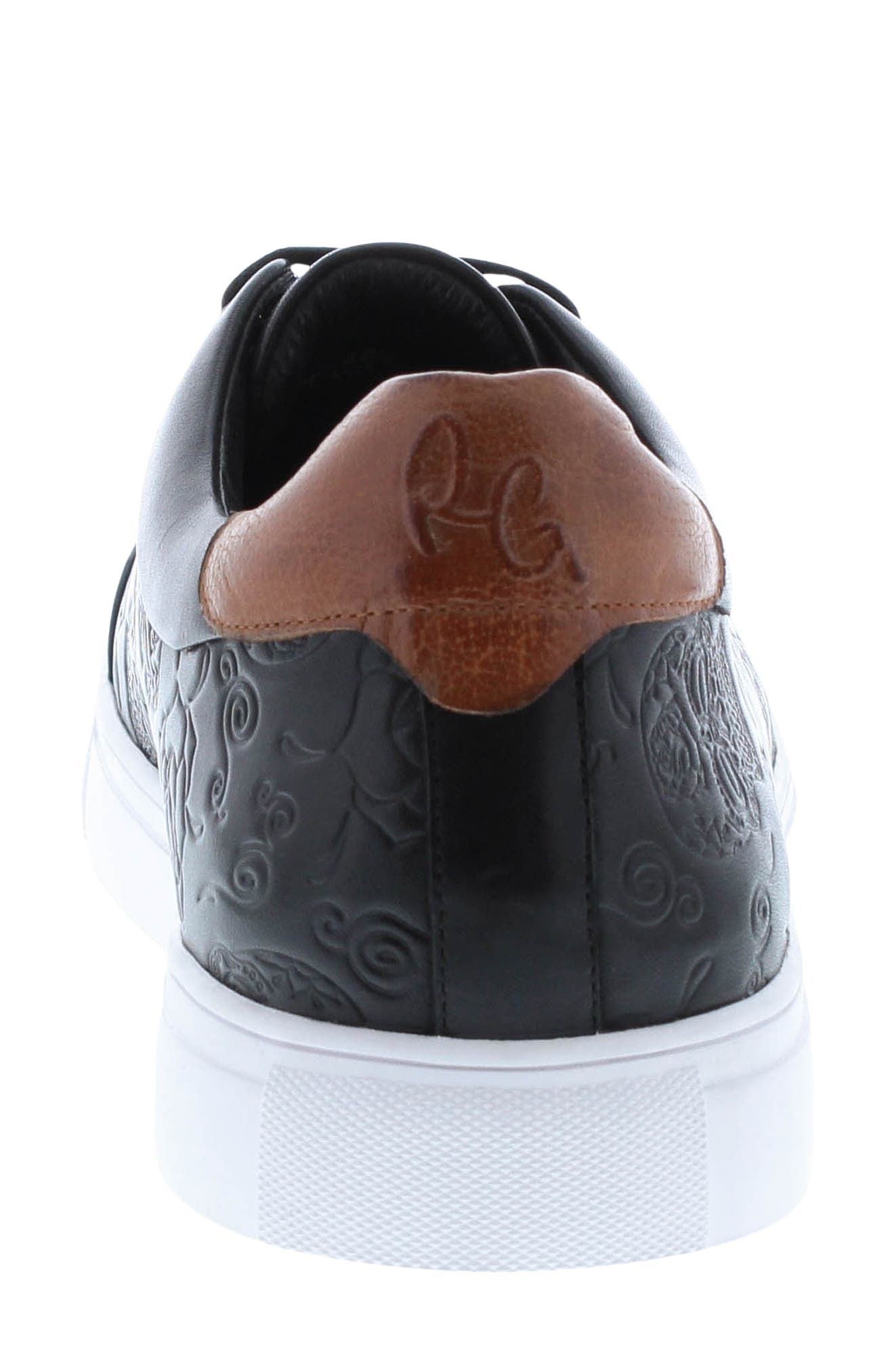 Robert Graham Artfibers Embossed Leather Sneaker, Alternate, color, 