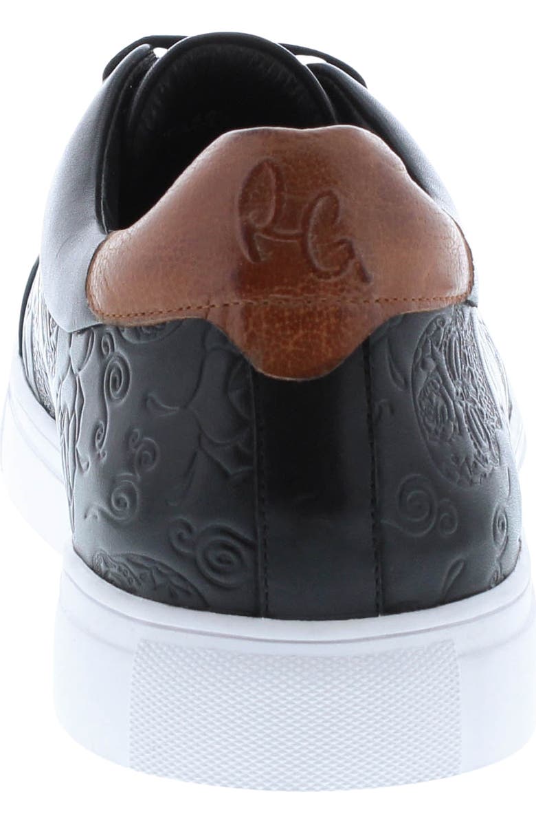 Robert Graham Artfibers Embossed Leather Sneaker, Alternate, color,