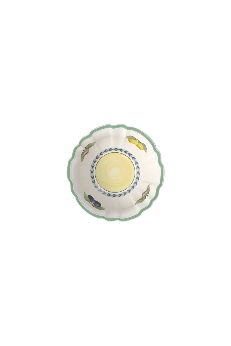 French Garden Fleurence Fluted Rice Bowl, Alternate, color, white