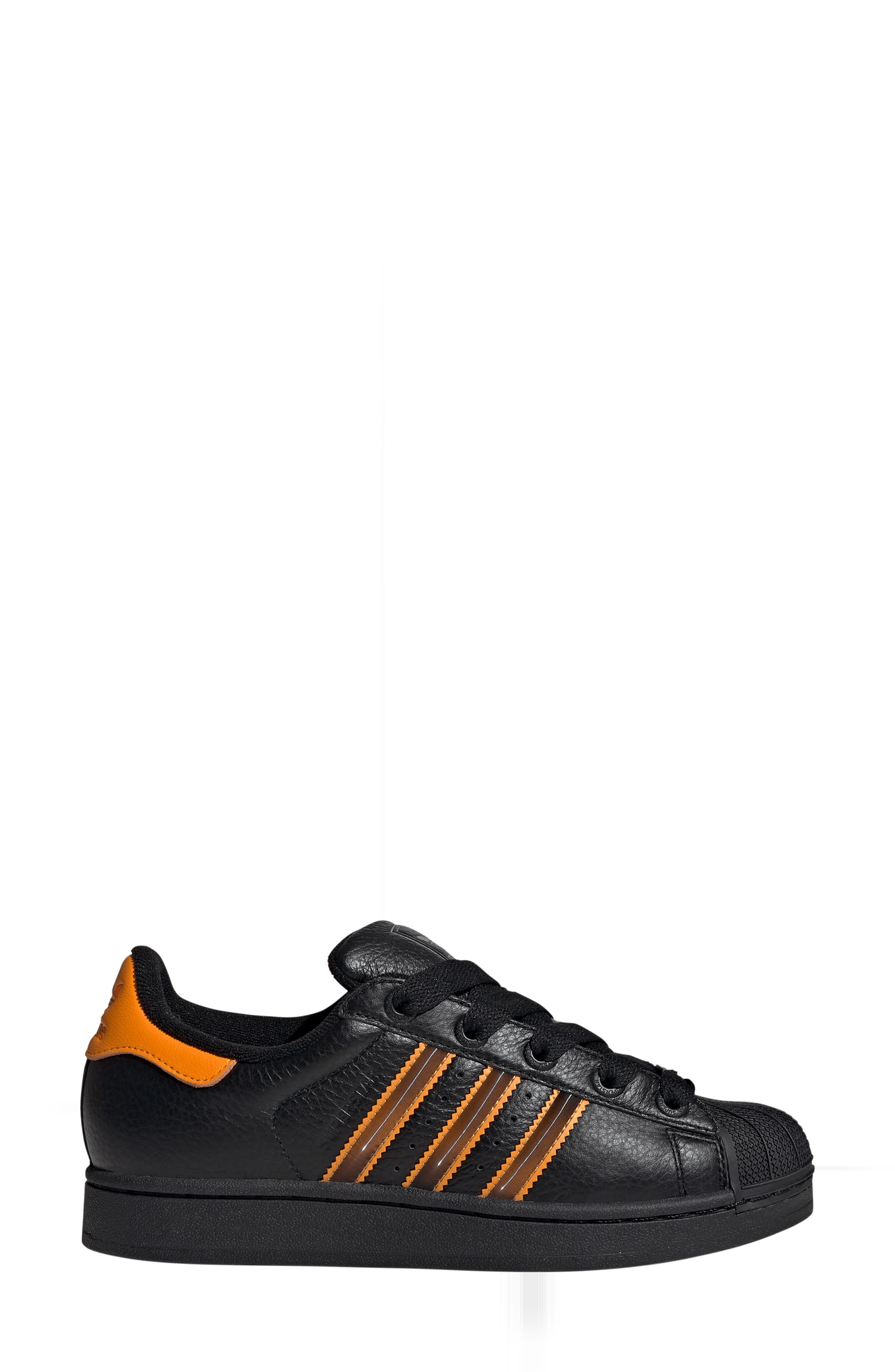 adidas Superstar II Sneaker, Alternate, color, Black/ Crew Orange/ Orange