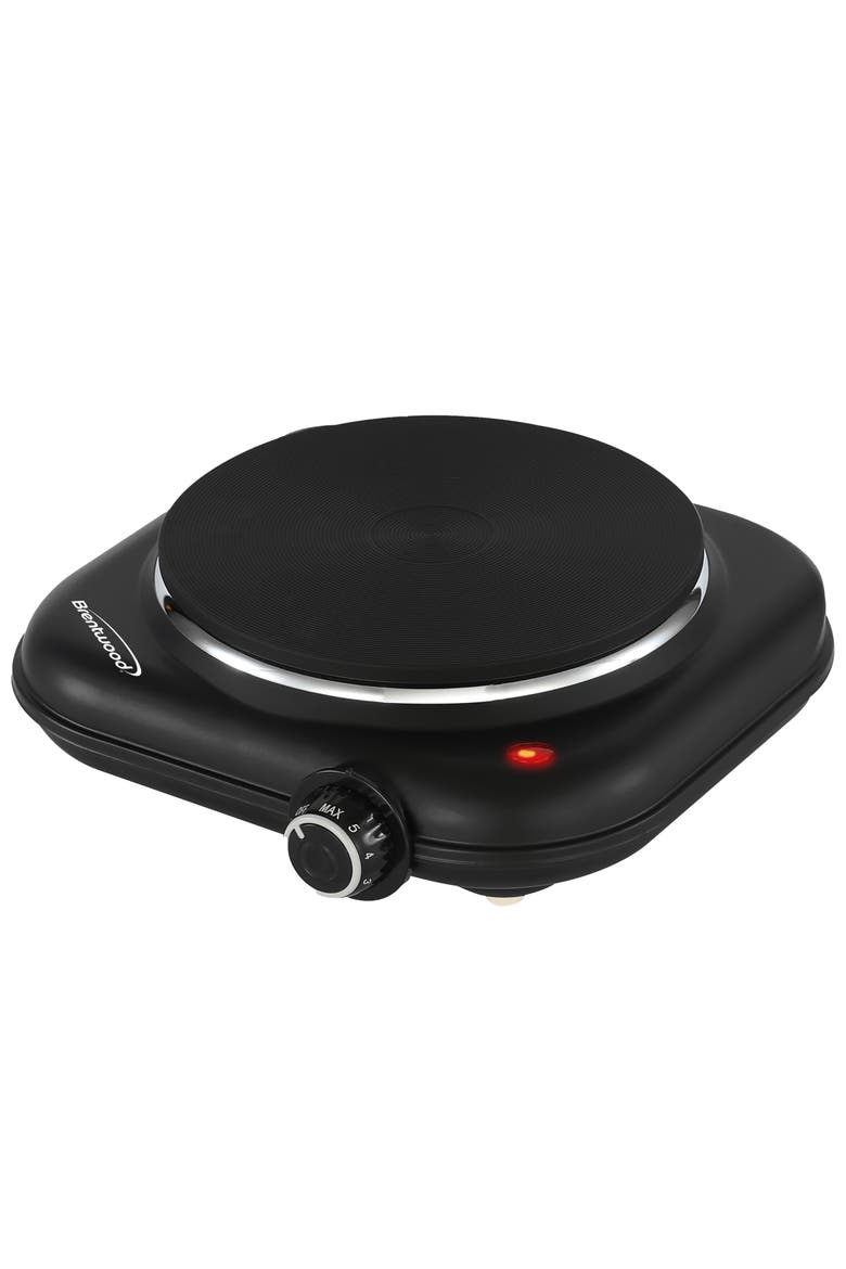 1100w Single Cast Iron Burner Hot Plate, Main, color, Black