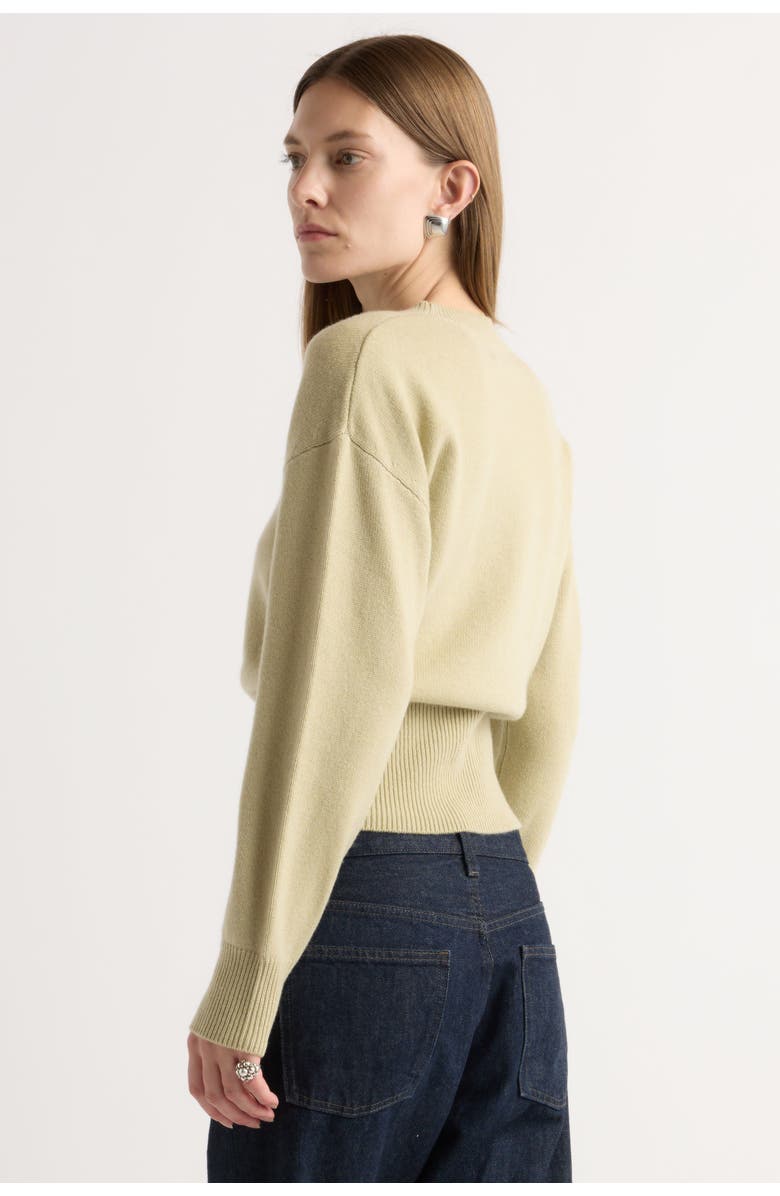 Modern Citizen Marielle Wool-Cashmere Blouson Sweater, Alternate, color, Dusty Pistachio