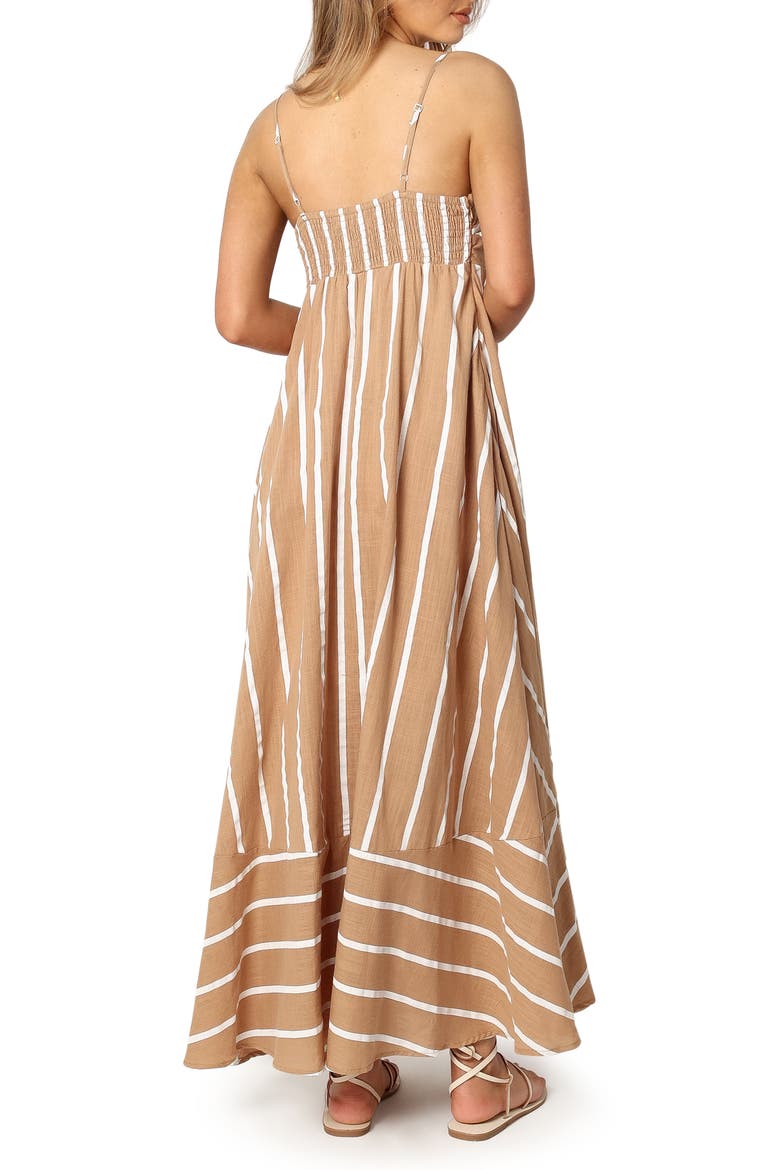 Brea Stripe Maxi Dress, Alternate, color, TAN STRIPE