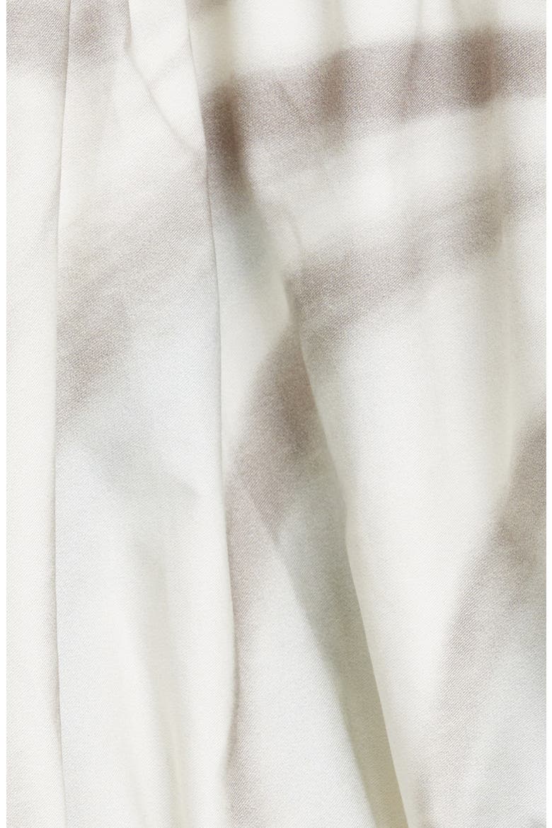 Unisex Surf Print Tiered Cotton Skirt, Alternate, color, WHITE