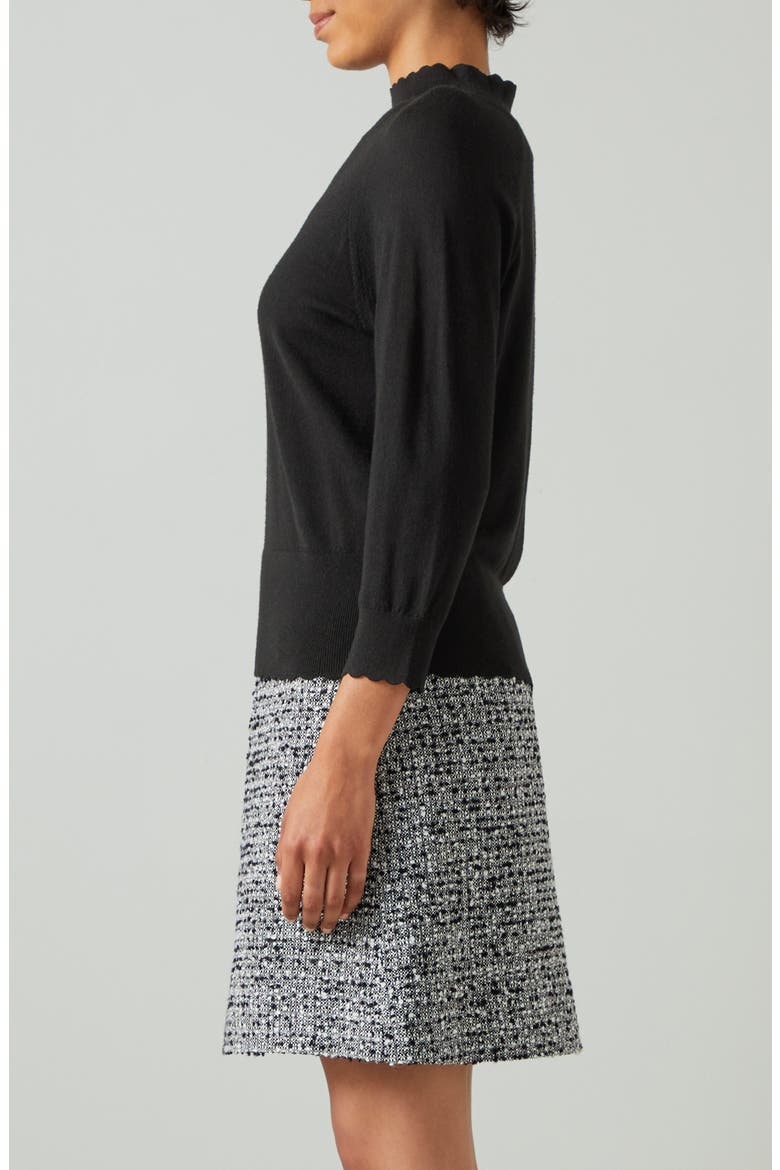 Betty Merino Wool Sweater, Alternate, color, BLACK