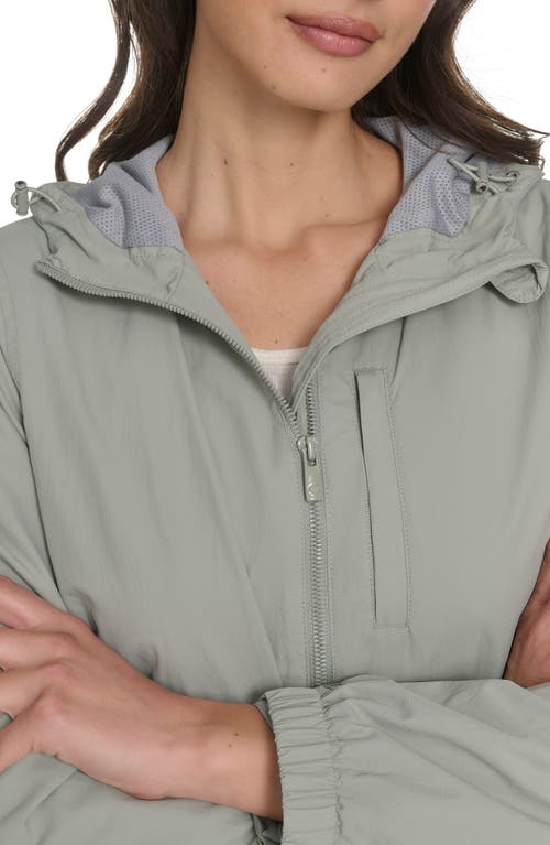 Champion Hooded Rain Jacket In Gray